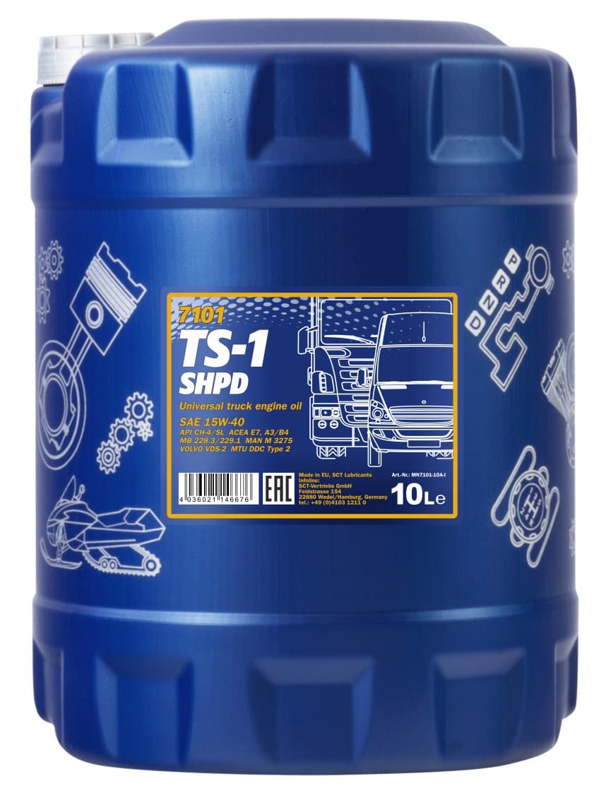 Mannol моторное масло TS-1 SHPD 15W-40 7101