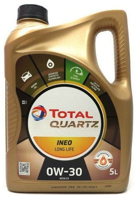 Total моторна олива Quartz Ineo Long Life 0W-30