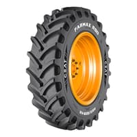 Ceat шина 420/80R46 151D/154A8 FARMAX R80 TL — тракторная шина на жёлтом диске, вид сбоку