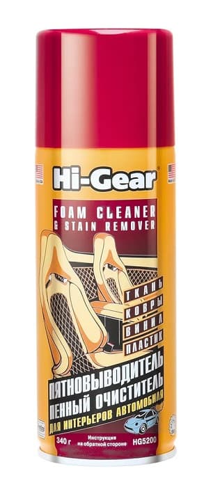 Очиститель салона Hi-Gear Foam Cleaner & Stain Remover