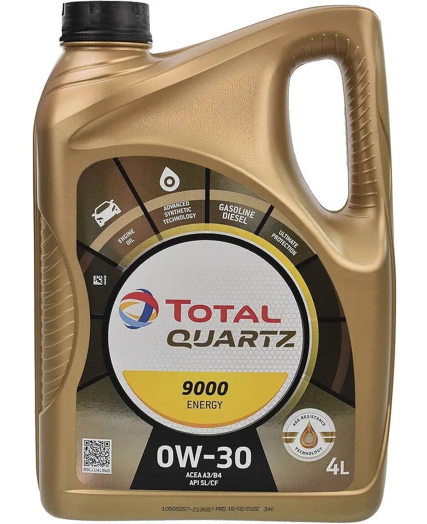 Total моторна олива Quartz 9000 Energy 0W-30