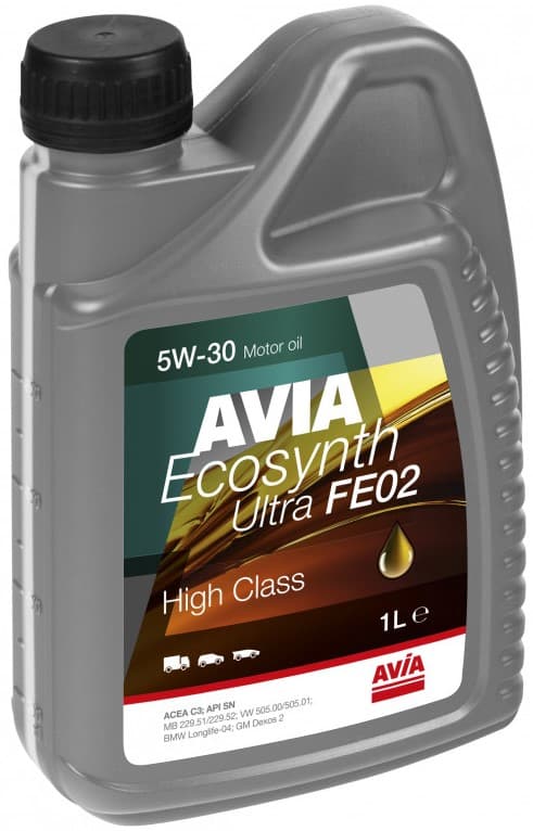 Avia моторна олива Ecosynth Ultra FE 02 5W-30