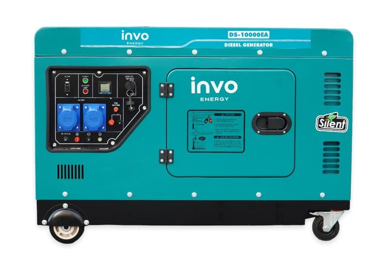 Генератор дизельний INVO DS-10000EA у кожусі, 9/10кВт, 220В