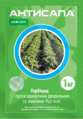 Гербіцид АНТИСАПА, 1 кг — контроль бур'янів