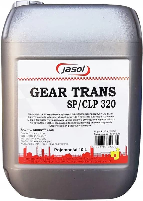 Jasol трансмиссионное масло Gear Trans SP/CLP 320