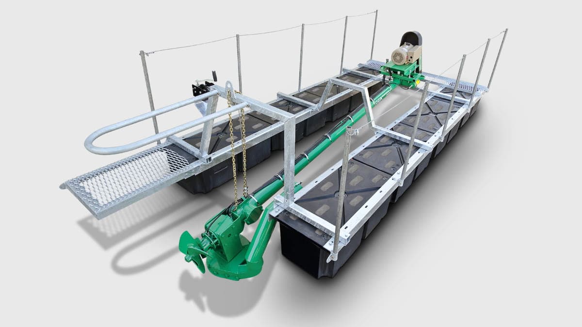 Көң сорғысы GEA Понтондағы 4 дюймдік көлденең Agi-Pompe