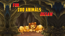 Fun Zoo Animals Jigsaw Logo