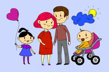 Happy Family Coloring Book Logo