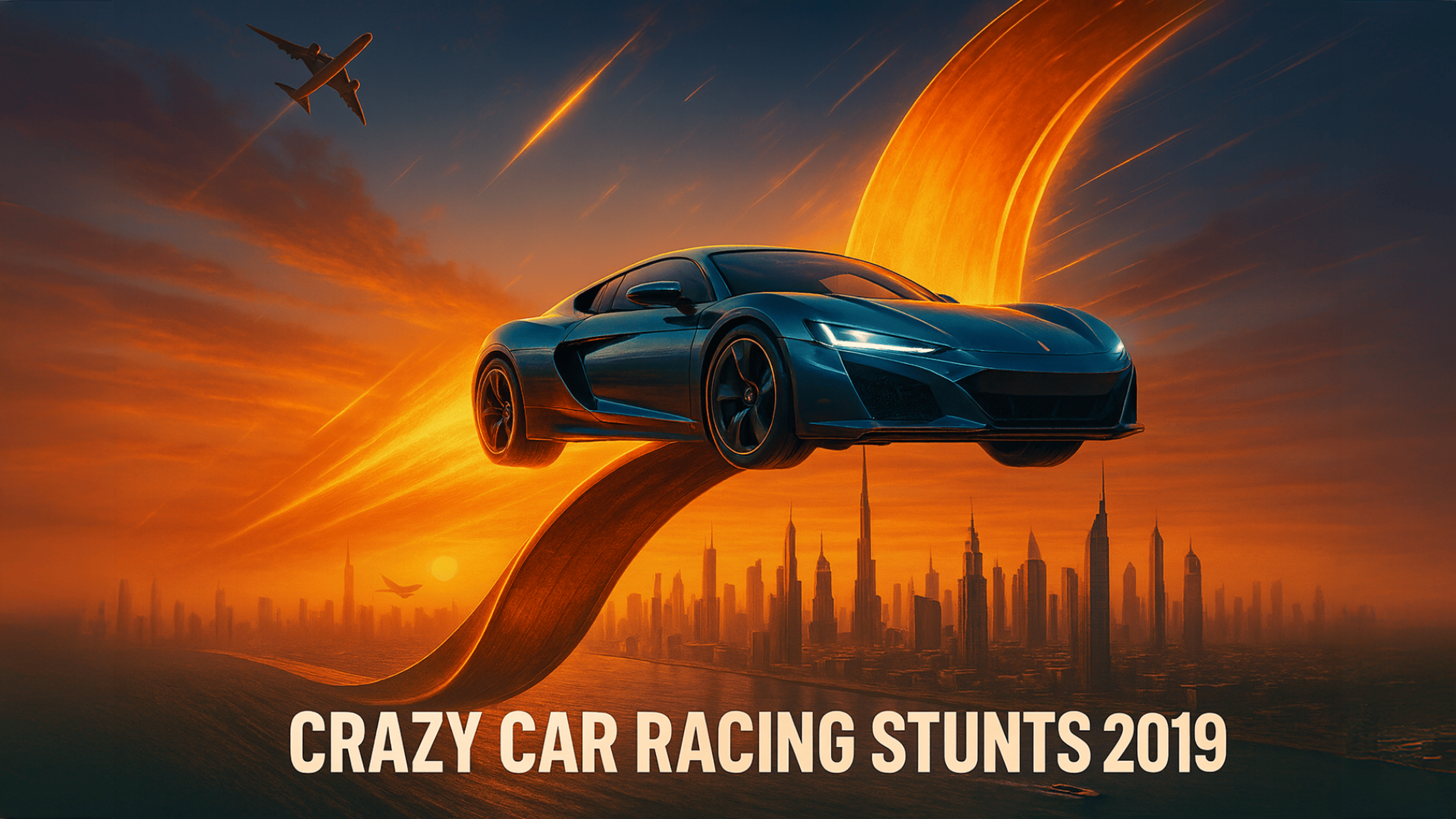 Crazy Car Racing Stunts 2019 Logo