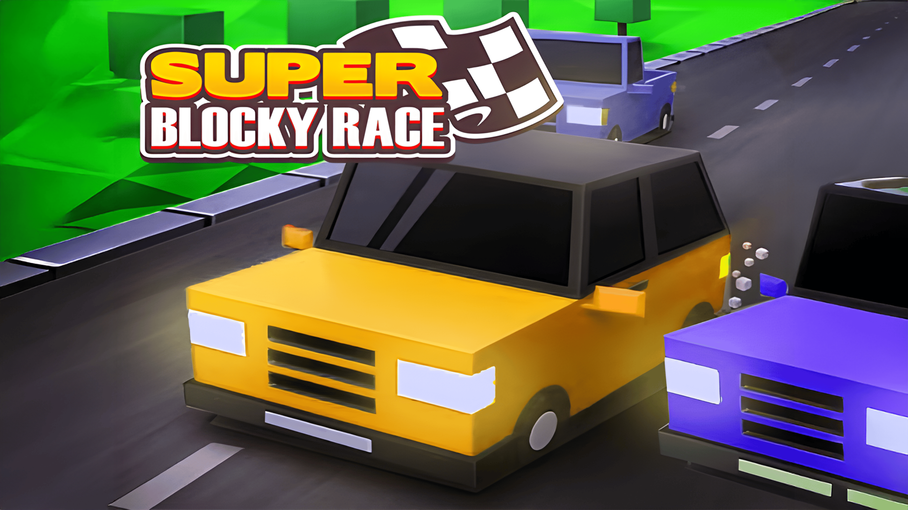 Super Blocky Race Logo