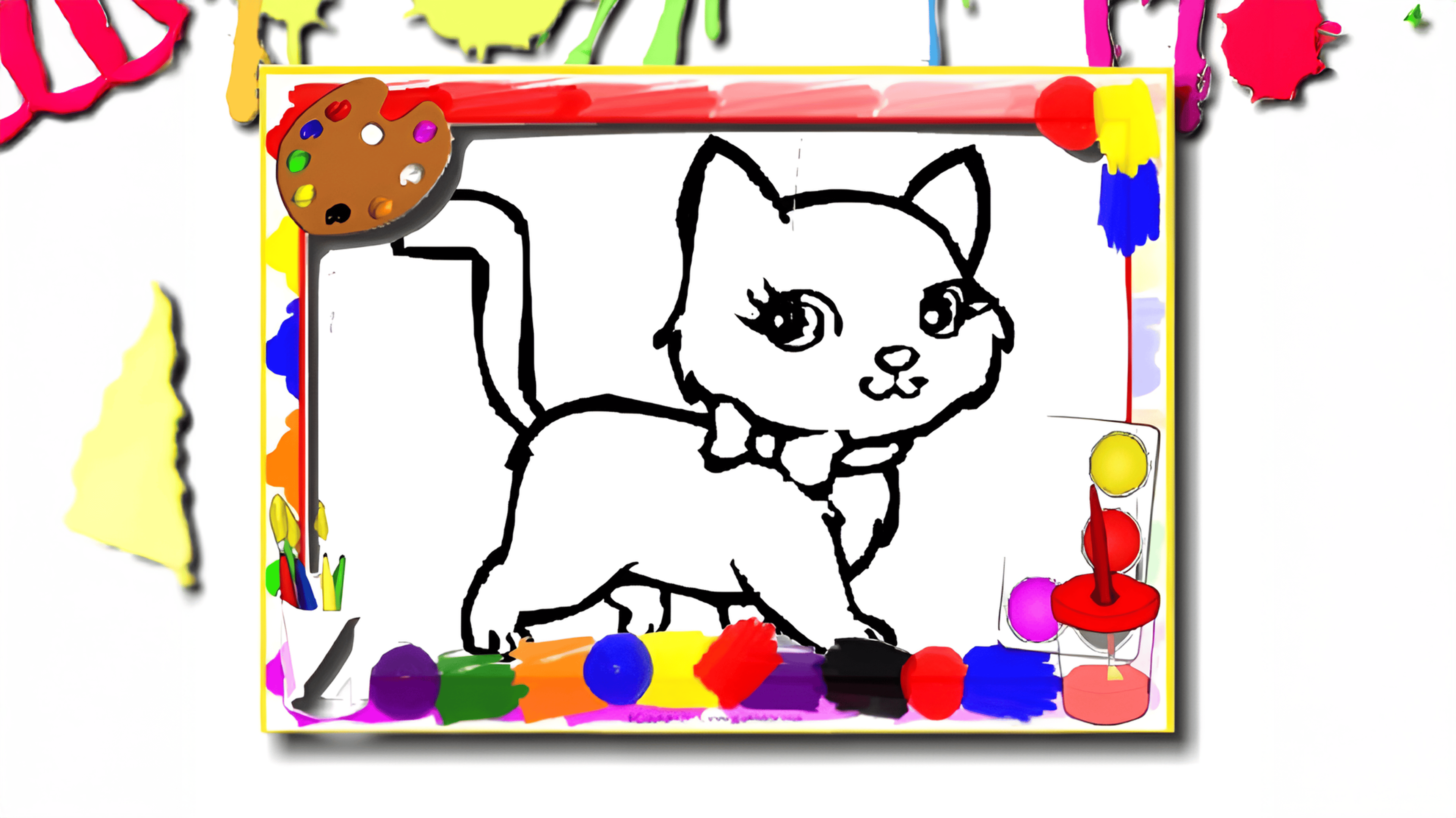 Sweet Cats Coloring Logo