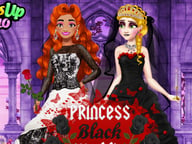 Princess Black Wedding Dress Logo