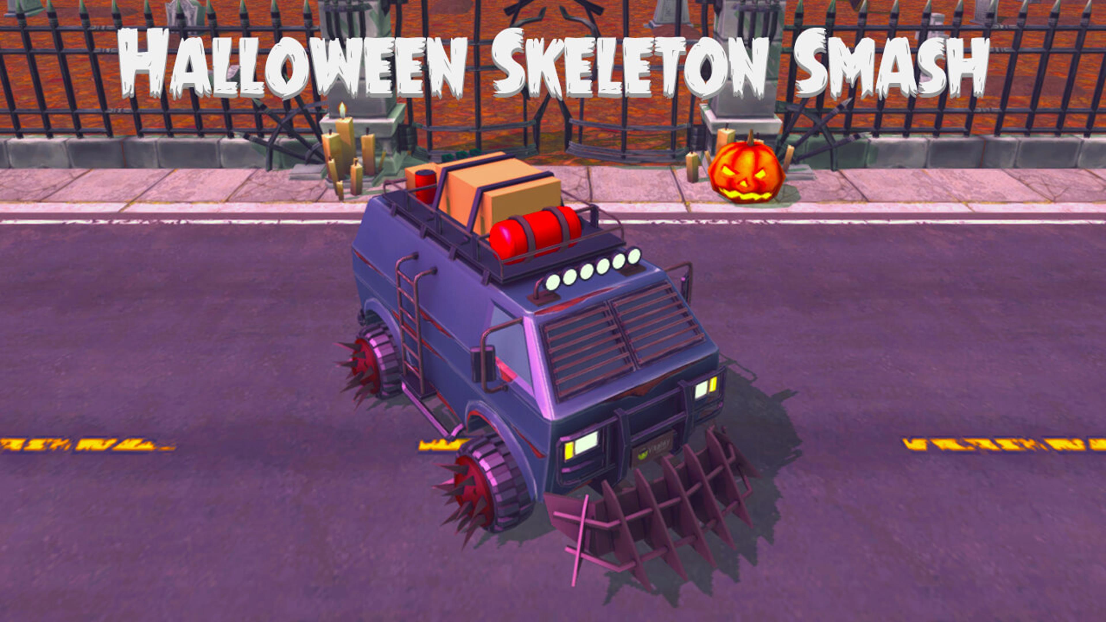 Halloween Skeleton Smash Logo