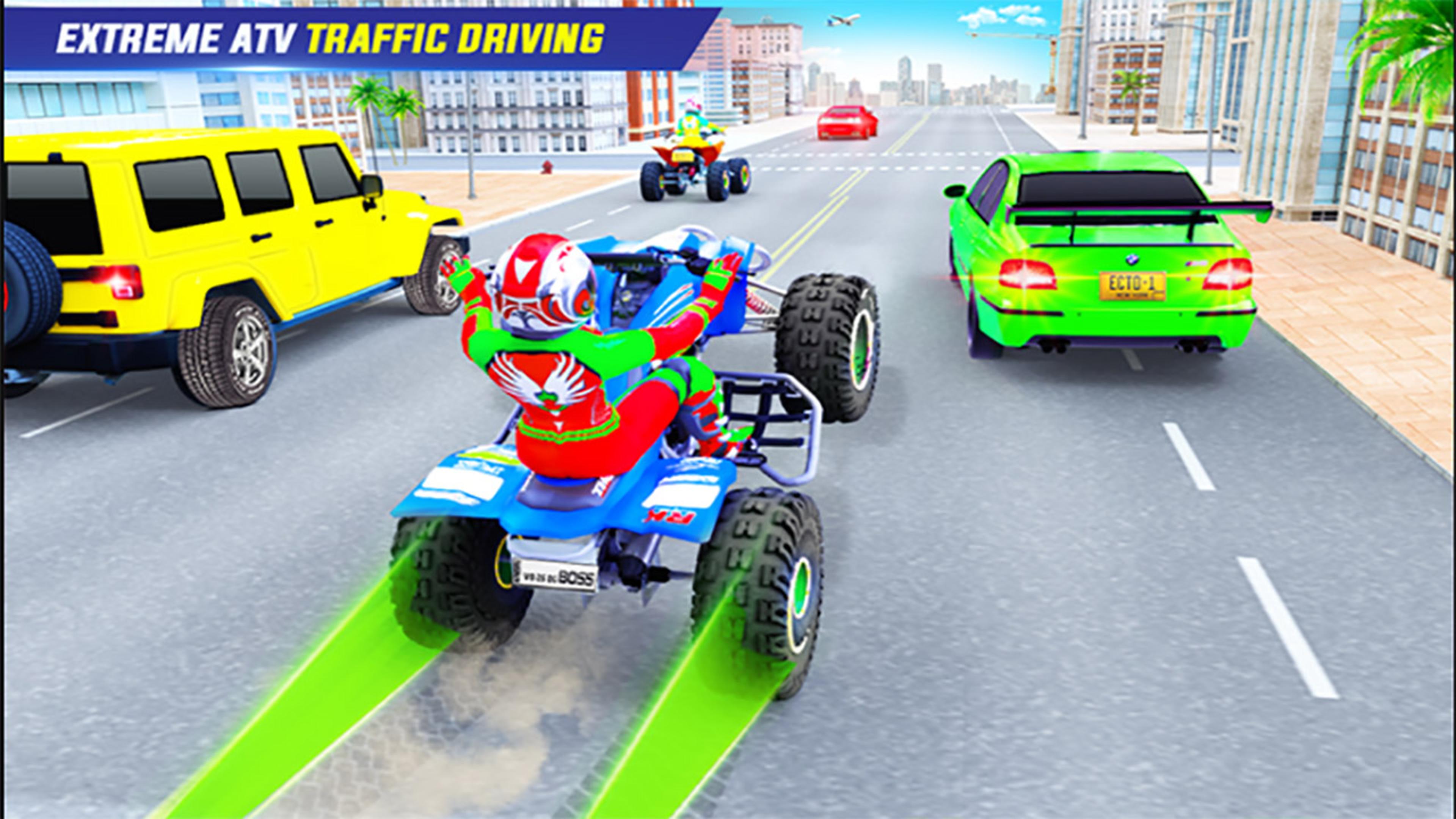 Quad Bike Traffic Racing Mania Logo