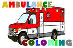 Ambulance Trucks Coloring Pages Logo