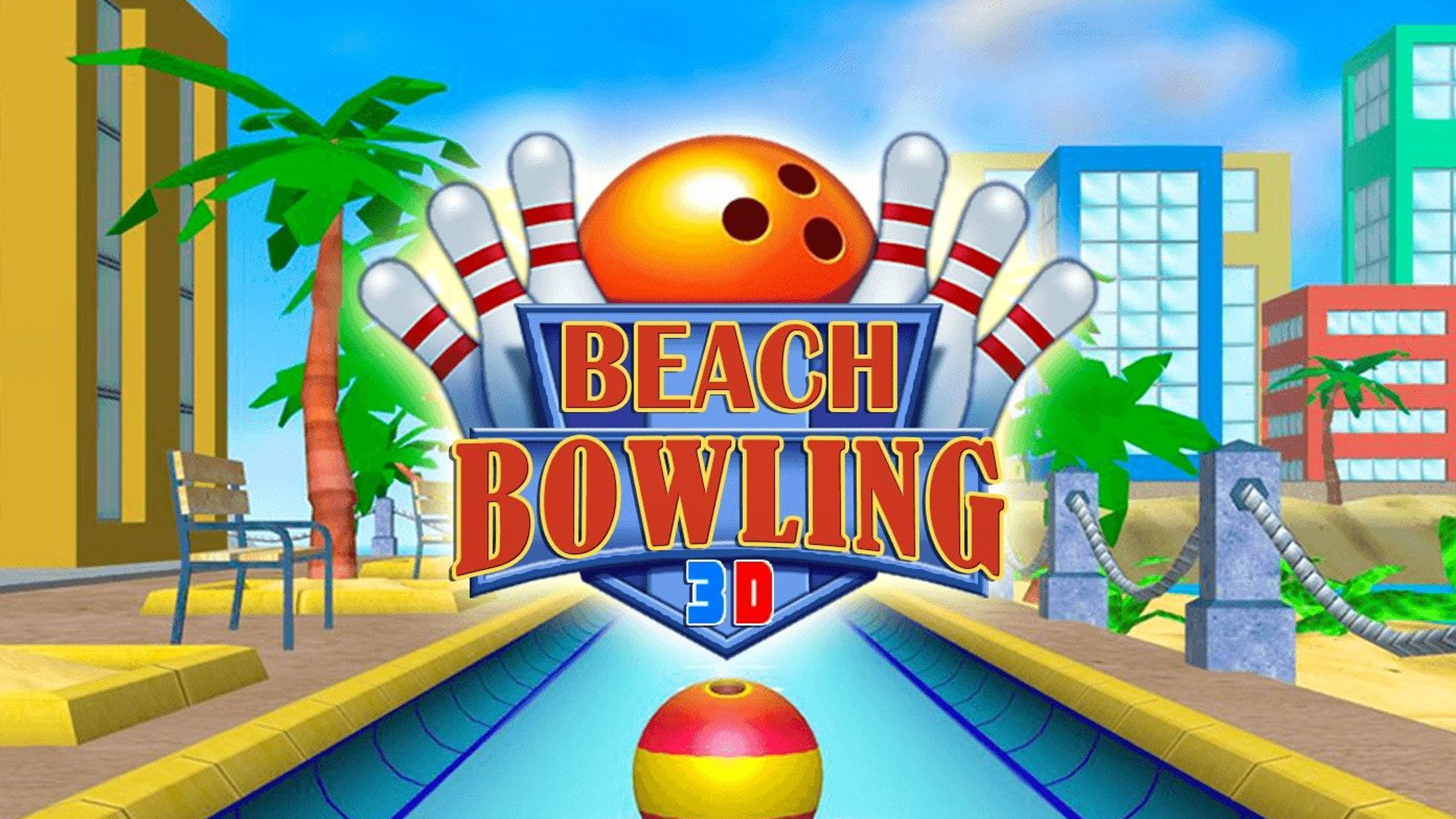 Beach Bowling 3D Logo