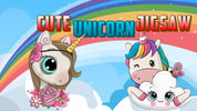 Cute Unicorn Jigsaw Logo