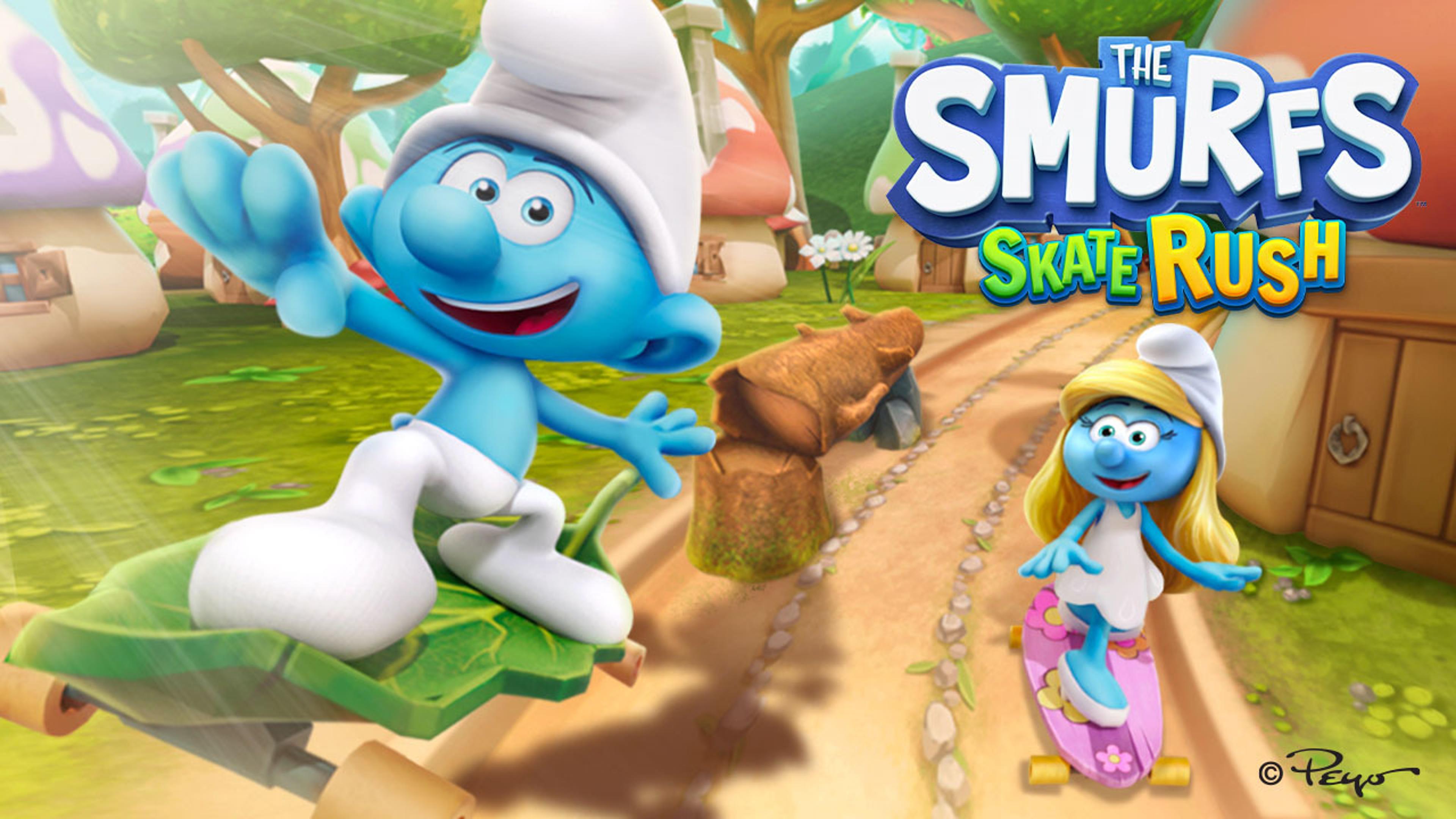 The Smurfs Skate Rush Logo