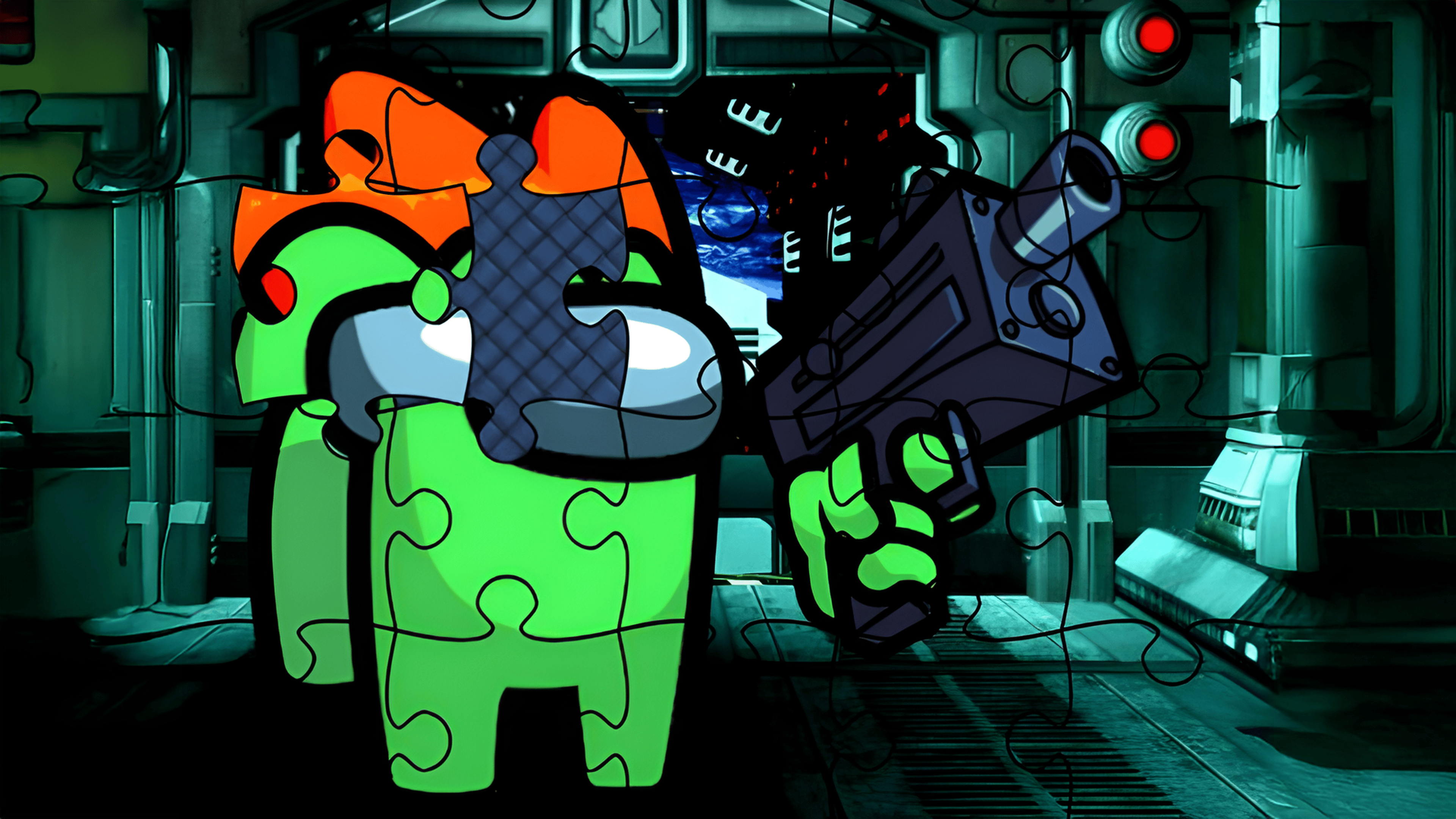 Imposter Space Puzzle Logo