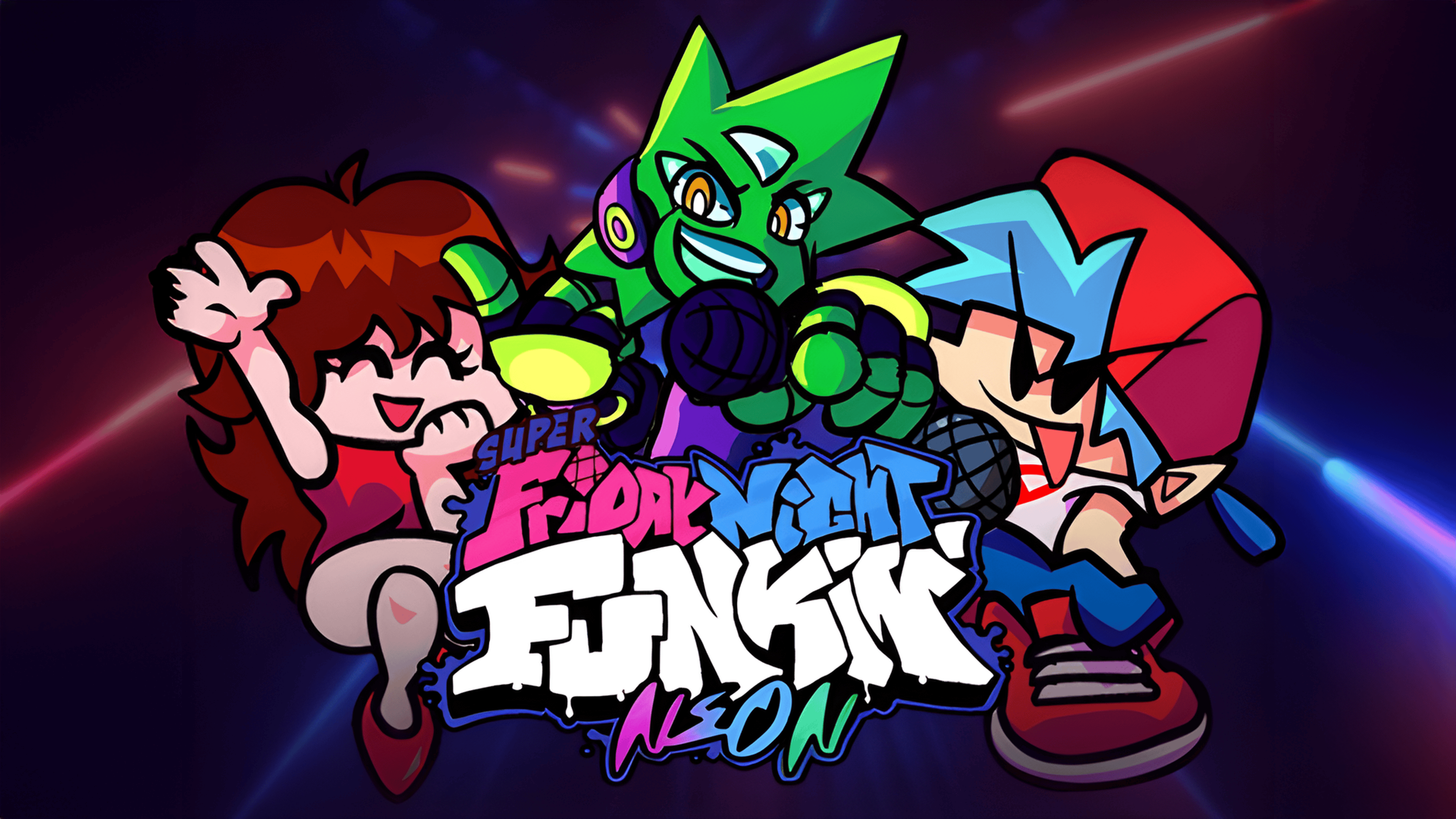 Super Friday Night vs Neon Logo