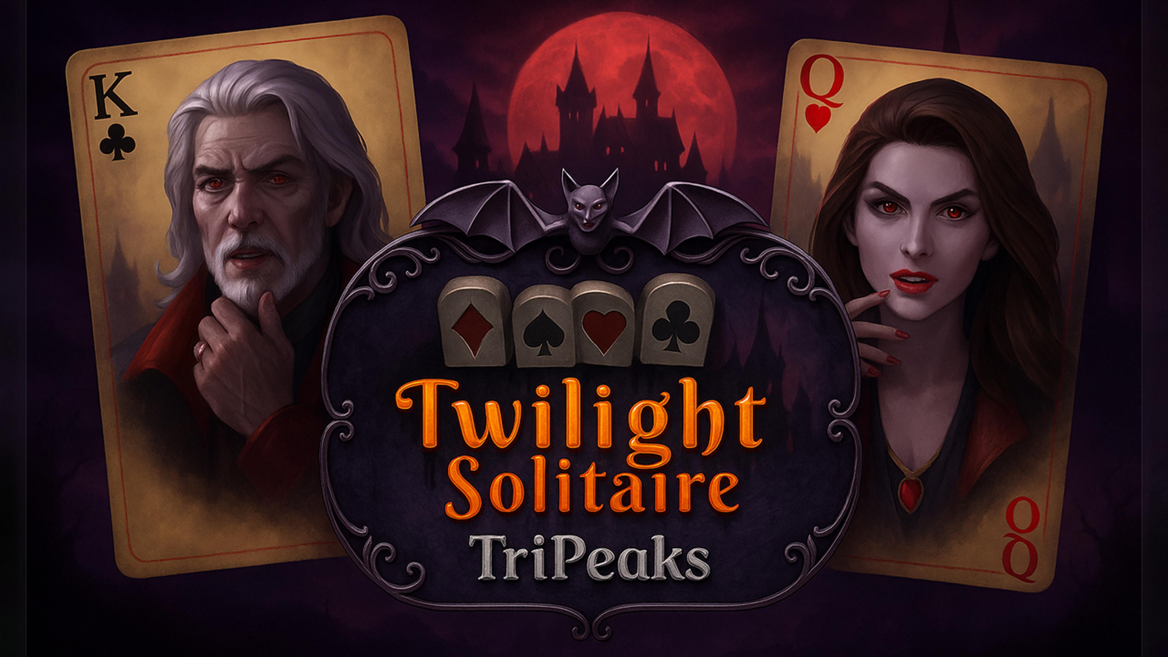 Twilight Solitaire TriPeaks Logo