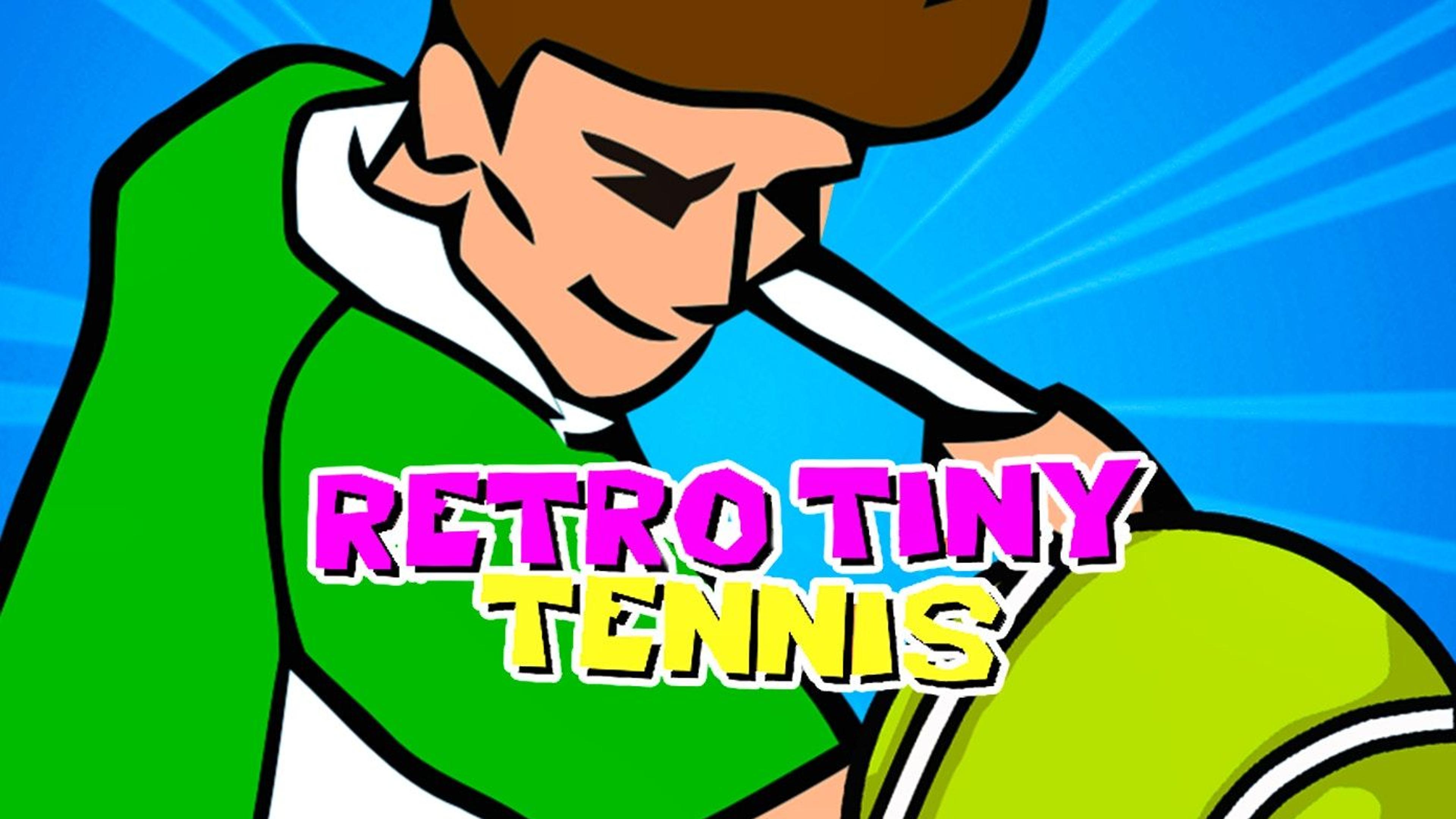 Retro Tiny Tennis Logo