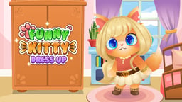 Funny Kitty Dressup Logo