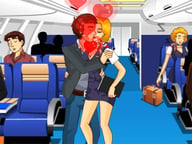 Air Hostess Kissing Logo