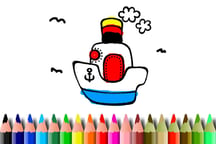 BTS Boat Coloring Logo
