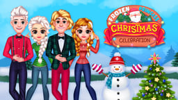 Frozen Princess Christmas Celebration Logo