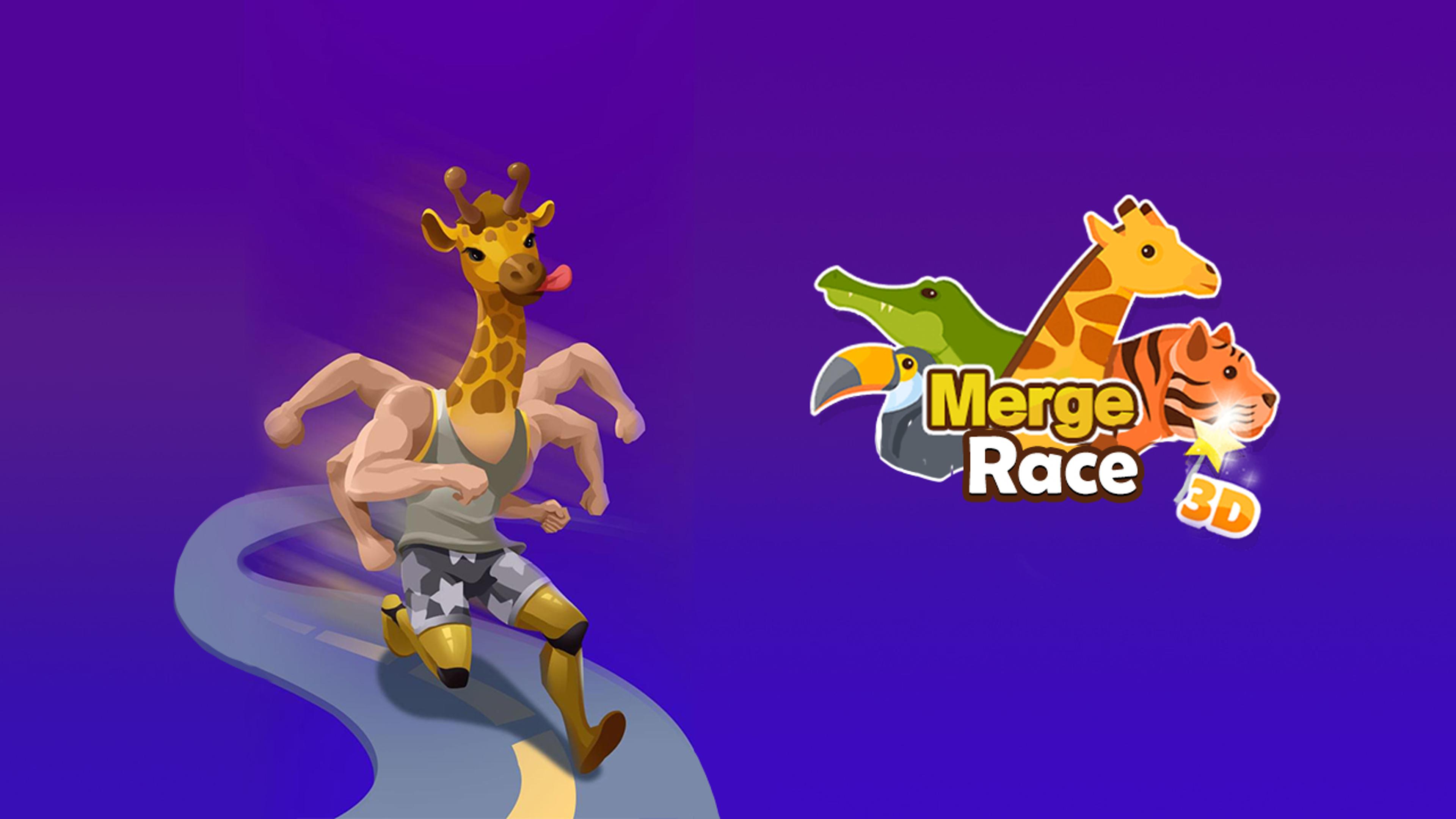 Merge Race 3D Logo
