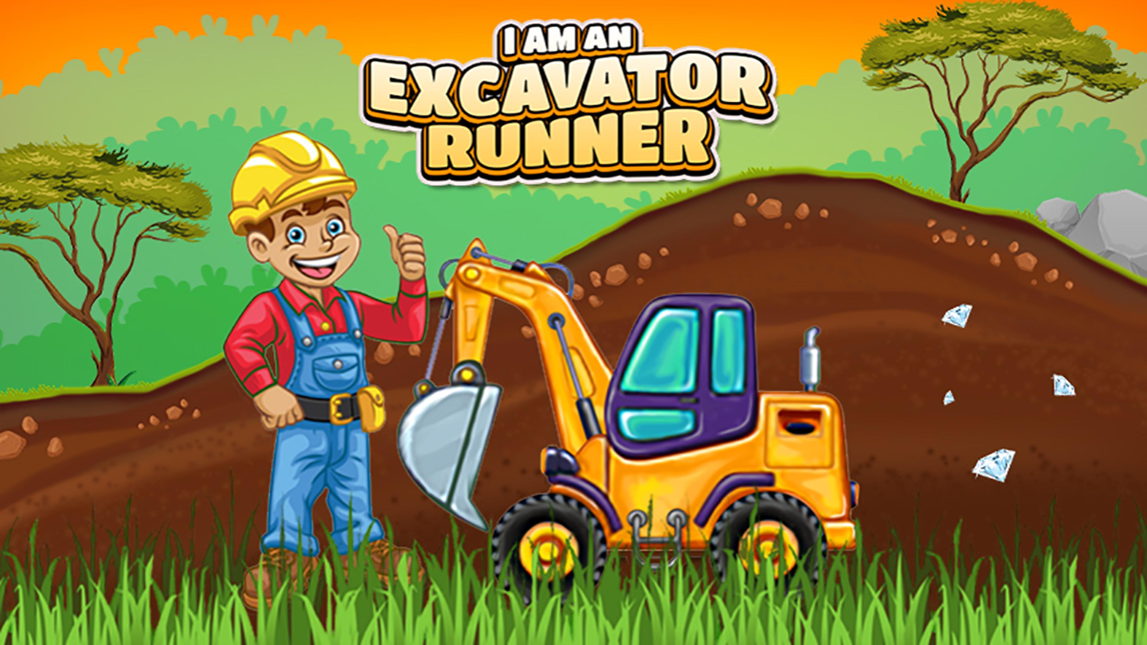 I am an Excavator Runner Logo