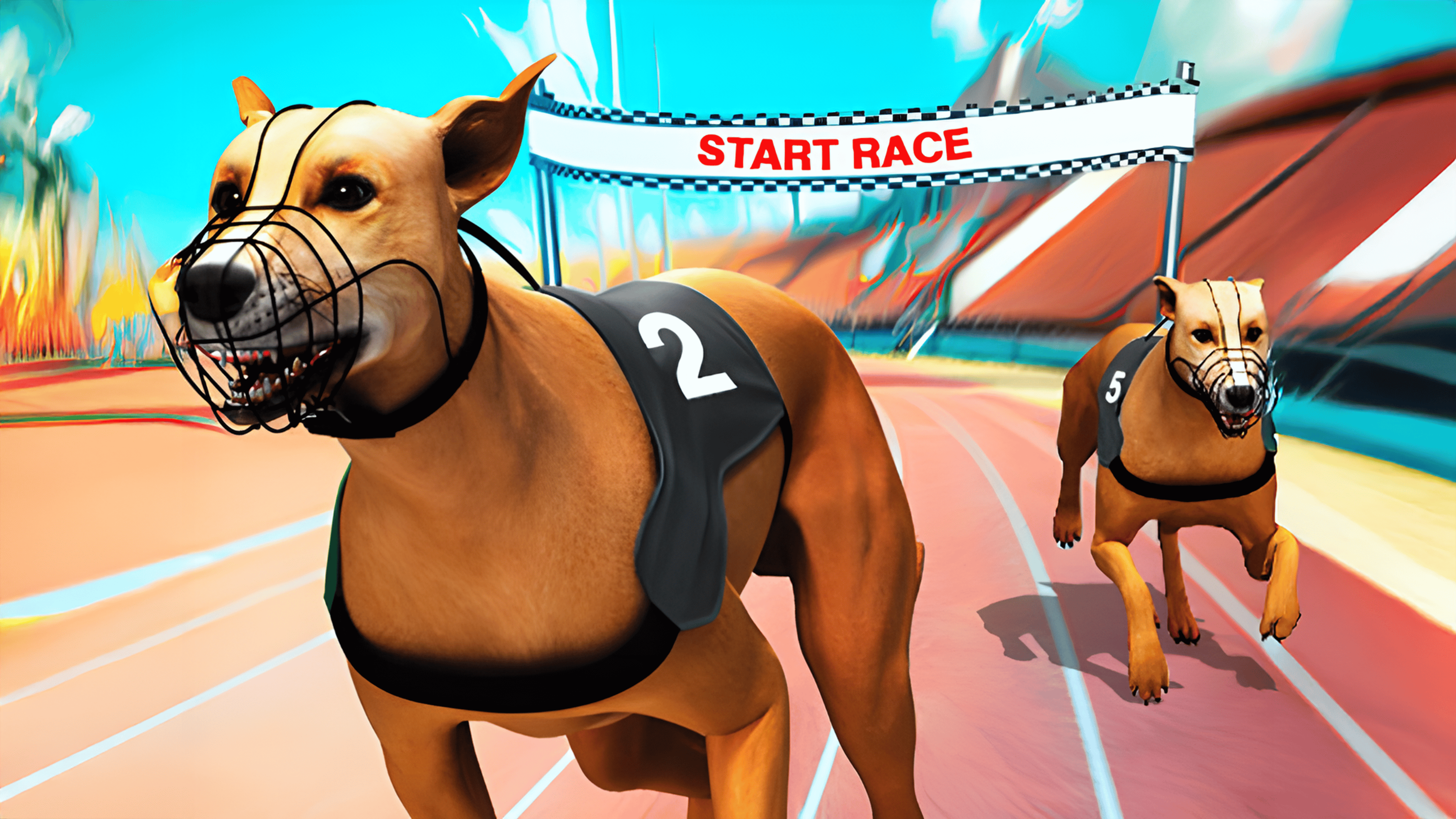 Crazy Dog Racing Fever Logo