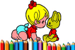 BTS Baby Girl Coloring Logo