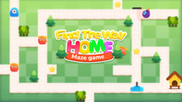 Find the Way Home Maze Game Logo