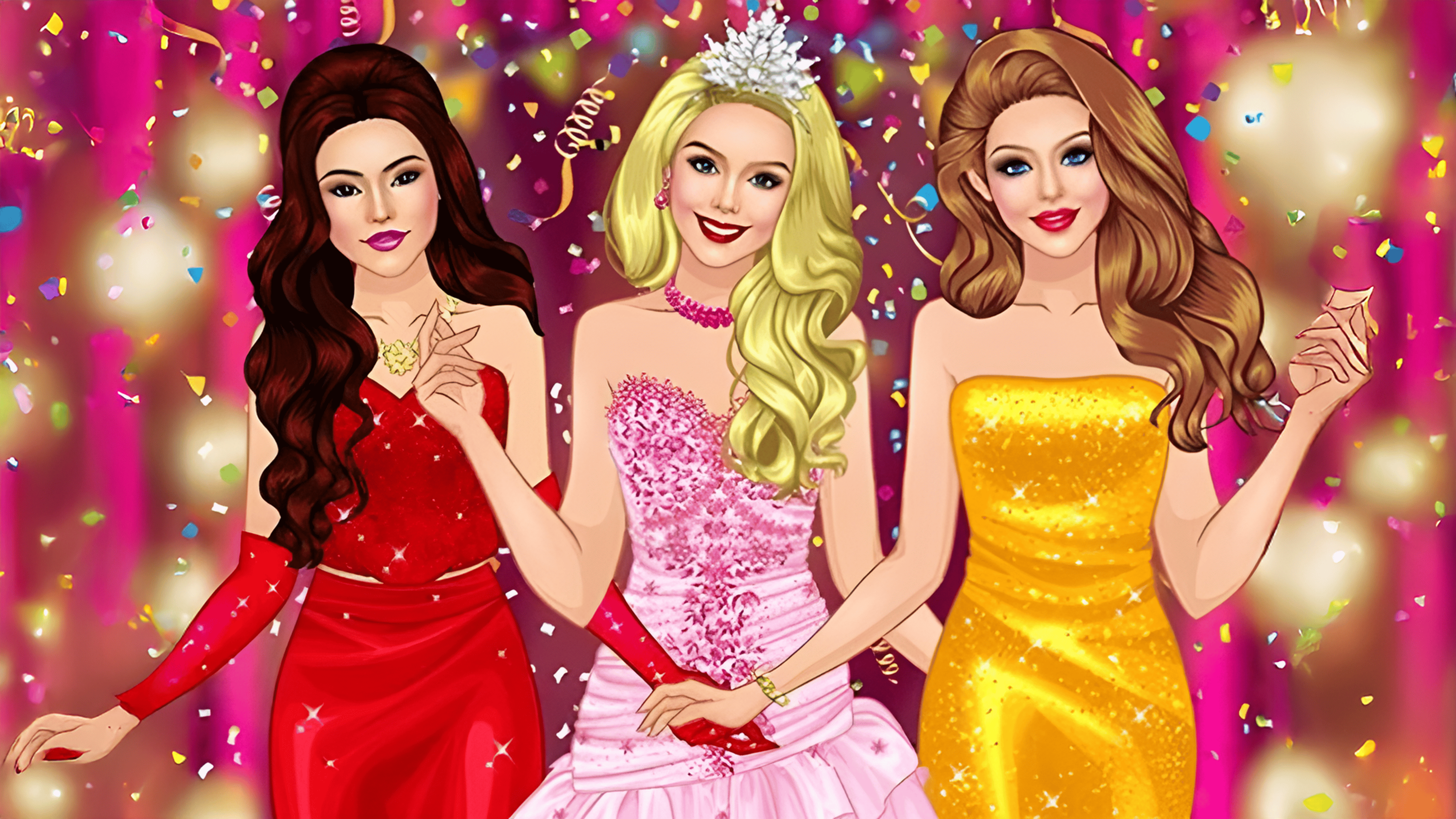 Prom Queen Dress Up High School Logo