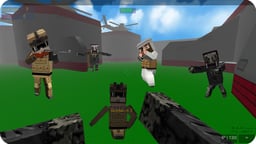 Blocky Gun 3D Warfare Multiplayer Logo