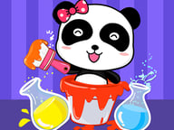 Baby Panda Color Mixing Studio Logo