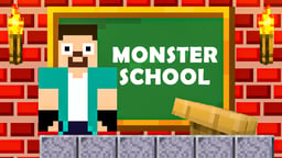 Herobrine vs Monster School Logo