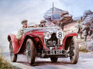 Painting Vintage Cars Jigsaw Puzzle 2 Logo