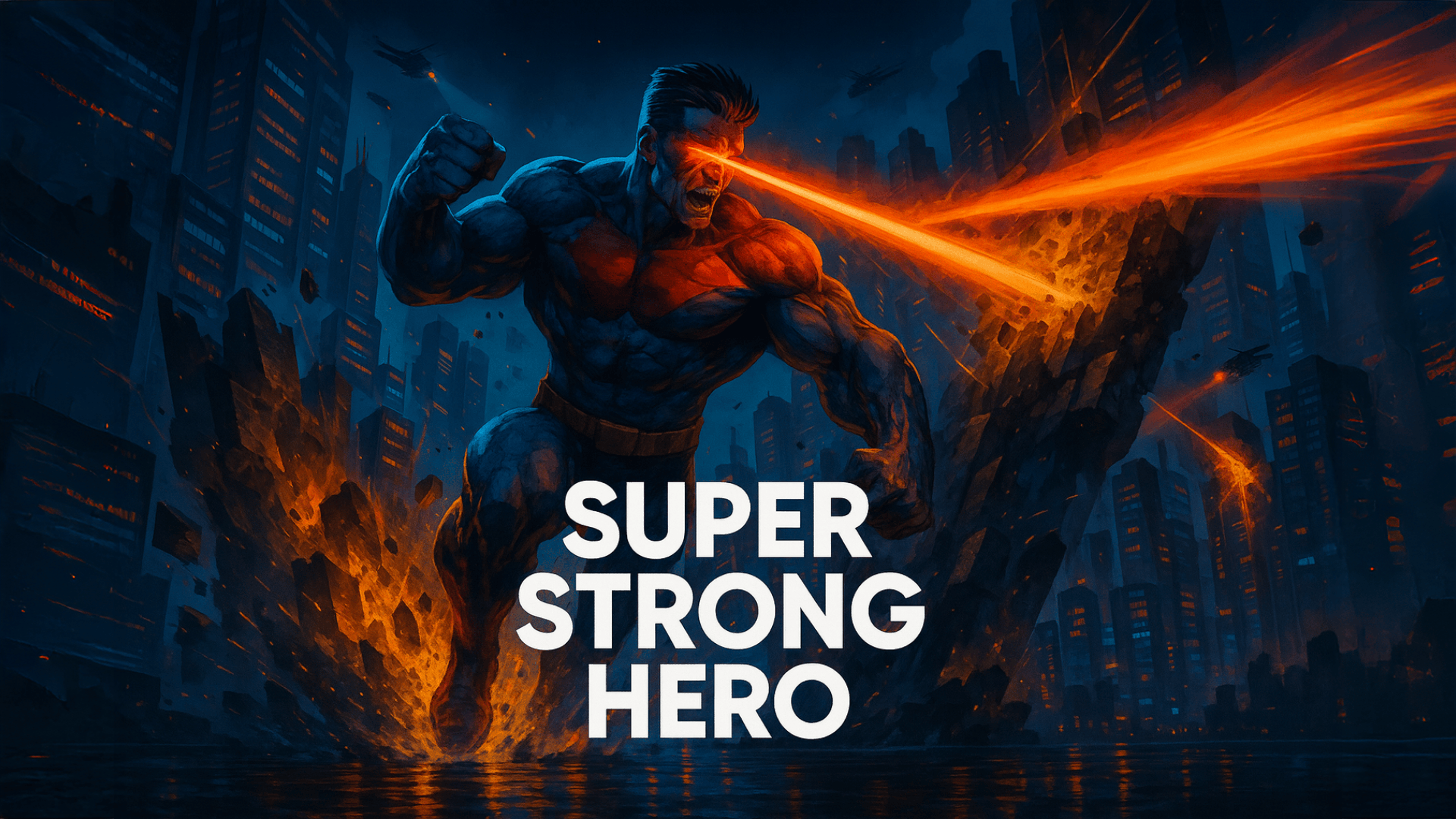Super Strong Hero Logo