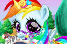 Rainbow Pony Caring Logo