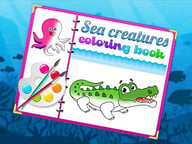 Sea Creatures Coloring Book Logo