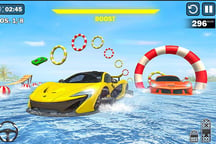 Water Car Stunt Racing Logo