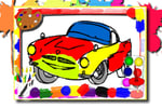 Racing Cars Coloring Book Logo