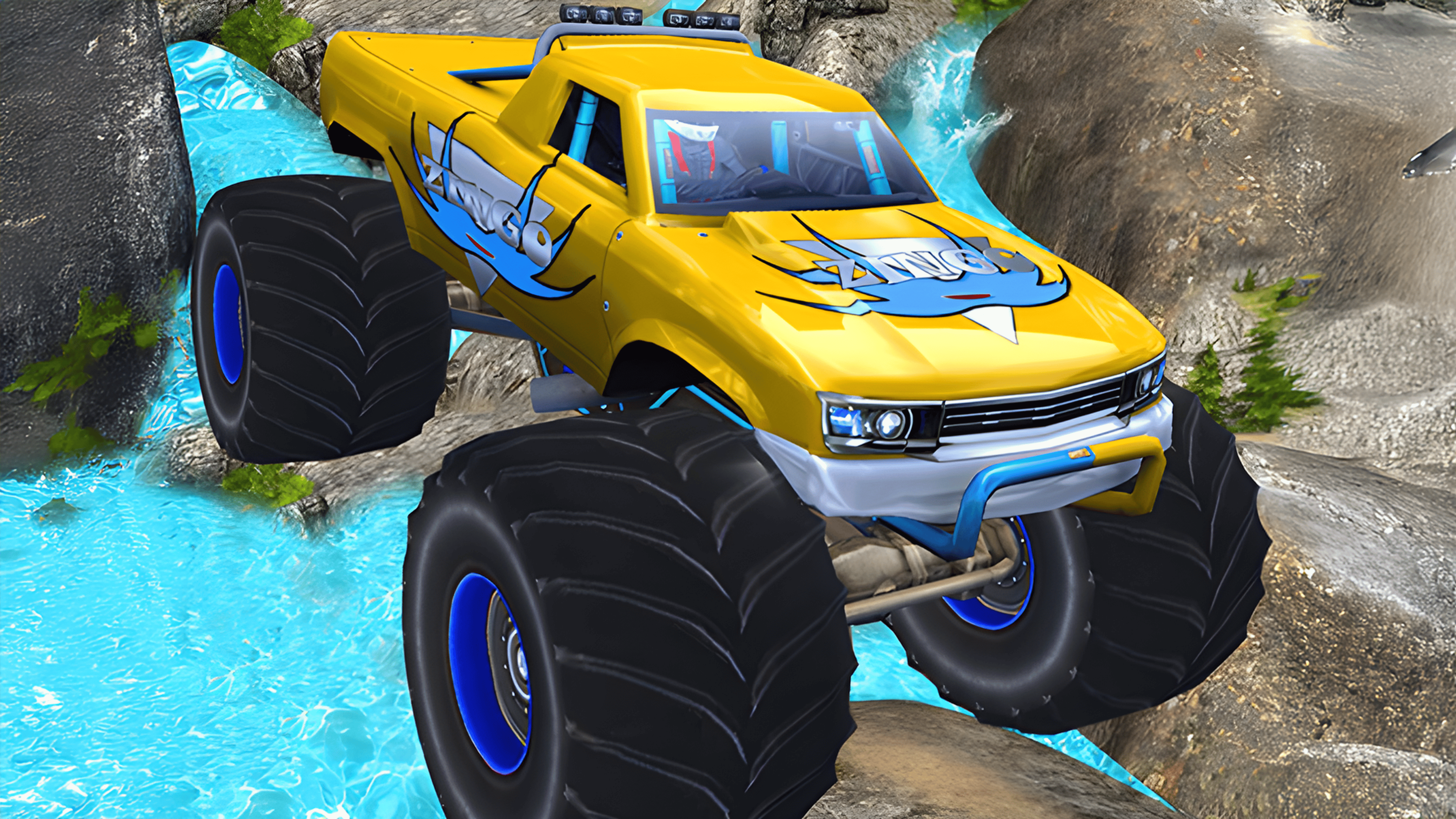 Monster Truck Speed Race Logo