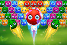 Cute Monster Bubble Shooter Logo