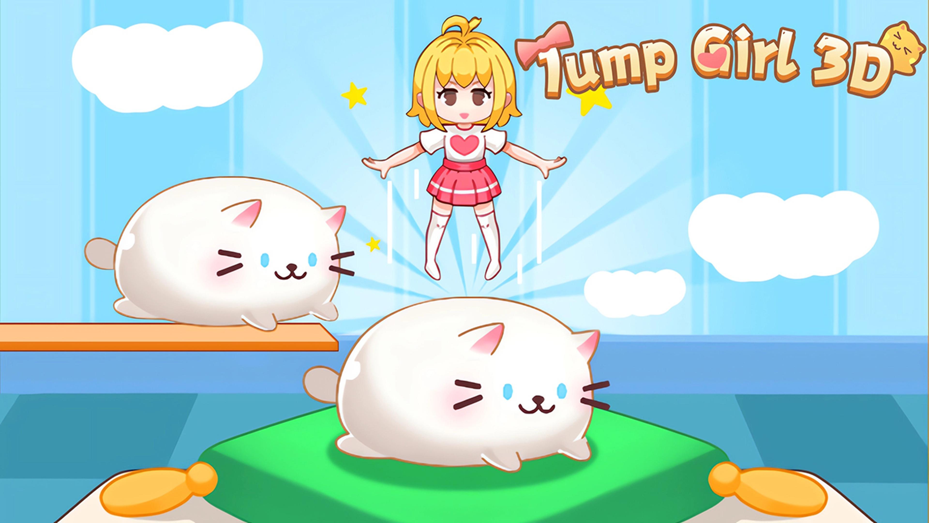 Jump Girl 3D Logo
