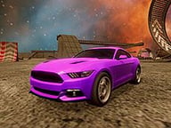 Crazy Car Stunts in Moon Cosmic Arena Logo