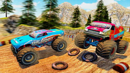 Monster Truck Dessert Racing Game 3D 2019 Logo